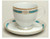 Regalia Court Teal Cup and Saucer - Gorham