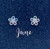 Daisy Flower June Earrings For Children Sterling Silver