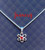 Daisy January 14 Inch Birthstone Necklace Sterling Silver