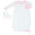 Long Sleeve Lap Shoulder Day Gown Pink Pima 0 3 Months