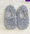 Curly Gray Slippers Warmies