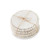 Mud Pie Gifts - White Beaded Wood Coaster