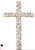 Mud Pie Gifts - White Wood Cross With Pearls
