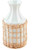 Mud Pie Gifts - Short Rattan Wrapped Vase