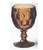 Thumbprint Amber Imperial Water Goblet Thumbprint Amber Imperial Water Goblet