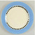 Happy Together Mandy Bagwell  Dinner Plate Blue  Rim