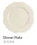 Arabesque Cream Dinner Plate - Casafina