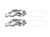 Horse Serrated Spreaders Set o