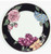 Bariolage Des Fleurs Black  Fitz And Floyd Dinner Plate