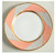Peach Facette Fitz And Floyd Salad Plate