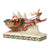 Reindeer Pulling Santa In - Jim Shore Collectible