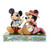 Disney Traditions Mickey and Minnie Decorating Eggs Jim Shore