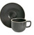 Colorstone Matte Black Cup and Saucer
