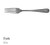 Ribbon Edge Gorham Dinner Fork