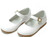 Rebecca Dressy Flat Pearlized White Size 7