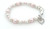 Remi Medium 1 To 5 Years Pink And White S Silver Bracelet