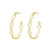 Bloom Hoop Earrings Gold