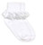 5 6.5 Jefferies Socks Stripe Lace Turn Cuff Socks