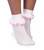 6 11 Size Shoe White With Pink Lace Socks