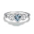 "Size 5 Heart Ring with December Birthstone – A Token of Cherished Moments"