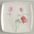 Artist Sketch Geranium Lenox Square Accent Plate
