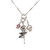 Ballerina Cluster Charm Necklace