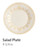 Linen Closet Braided Scroll Salad Plate