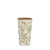8.5 TAUPE & GREEN FLORAL VASE