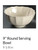 Vintage Port Cream Round Vegetable or Serving Bowl - Casafina