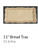 Vintage Port Mocha Small Rect. Tray