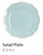 Impressions Robins Egg Blue Round Salad Plate