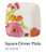Floral Fusion Square Accent Plate