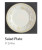 Linen Closet Floral Wreath Round Salad Plate