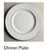 Snowdrift Gold Dinner Plate
