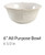 French Perle Groove White All Purpose Bowl