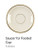 Mansfield Lenox Saucer Only