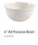 French Perle Bead White All Purpose Bowl