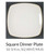 Colorwave Mustard Square Accent Plate