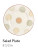 Mocha Java Round Salad Plate