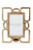 10.5 in Textured Gold Metal - Metal Cutout Photo Frame - K and K Interiors