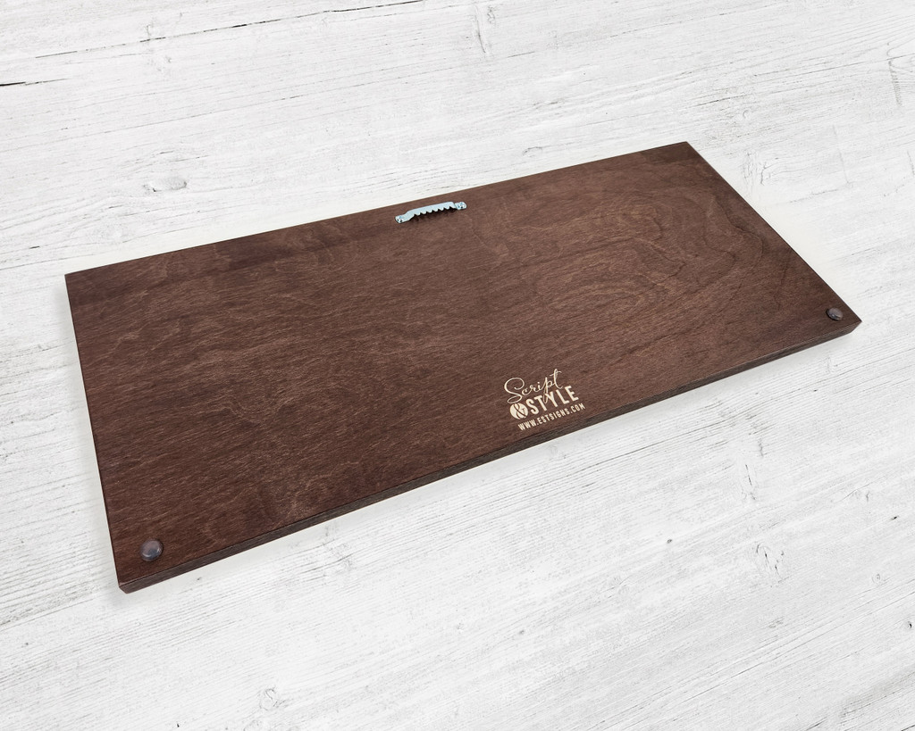 customized family established wood sign