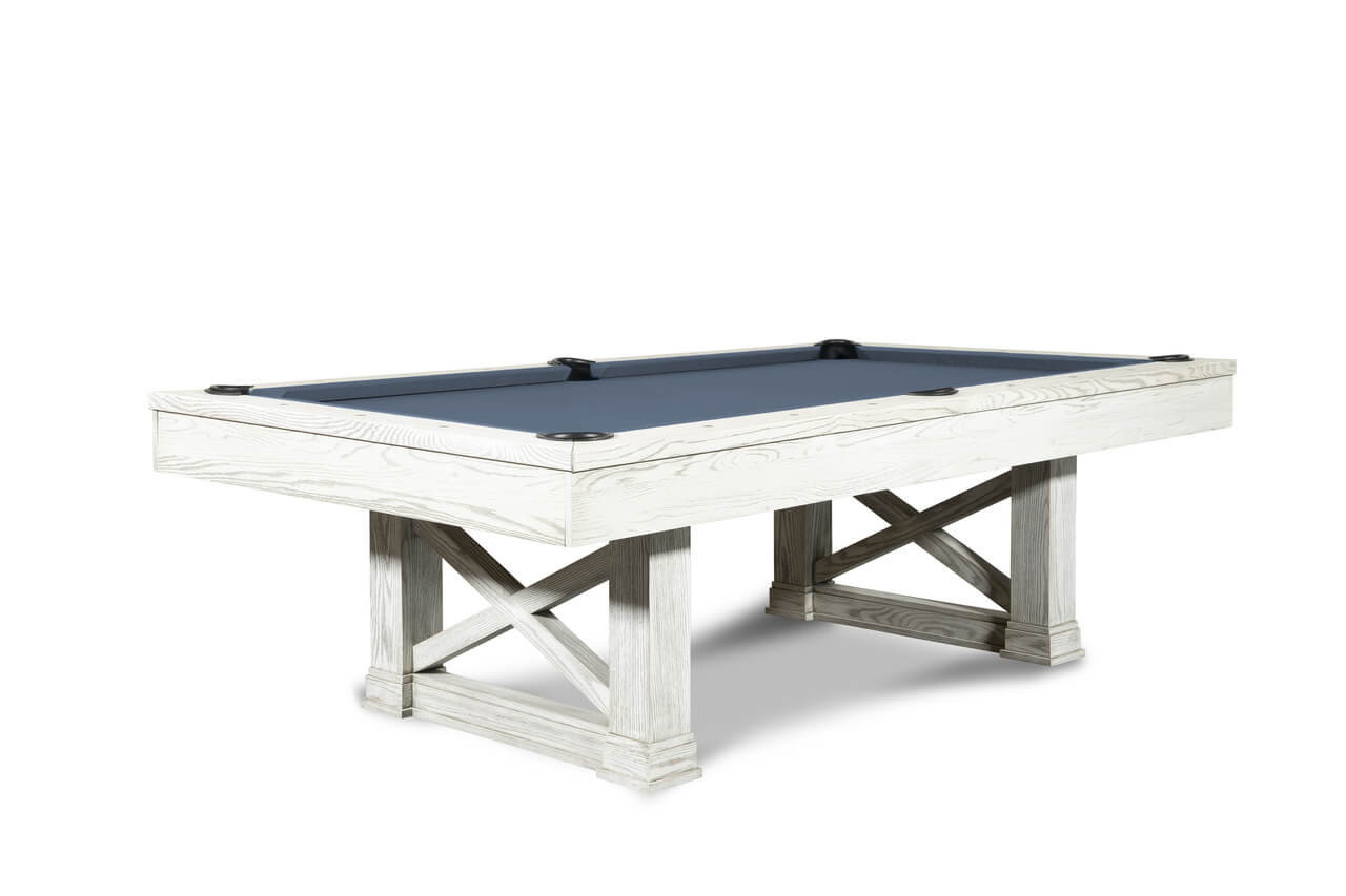innovator NARA whitewash テーブル Nixon Billiards Nora Slate Pool Table | White Wash Finish | Sawyer