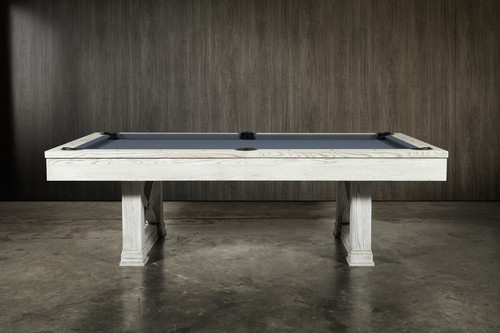 Nixon Billiards Nora Slate Pool Table | White Wash Finish | Sawyer