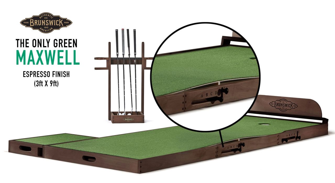 Maxwell Indoor Putting Green | Compact 9' Practice Green | Sawyer