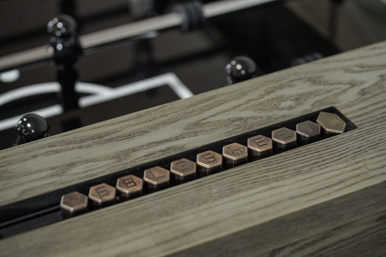 Hamilton Weathered Grey Foosball Table by Plank & Hide Co Sawyer