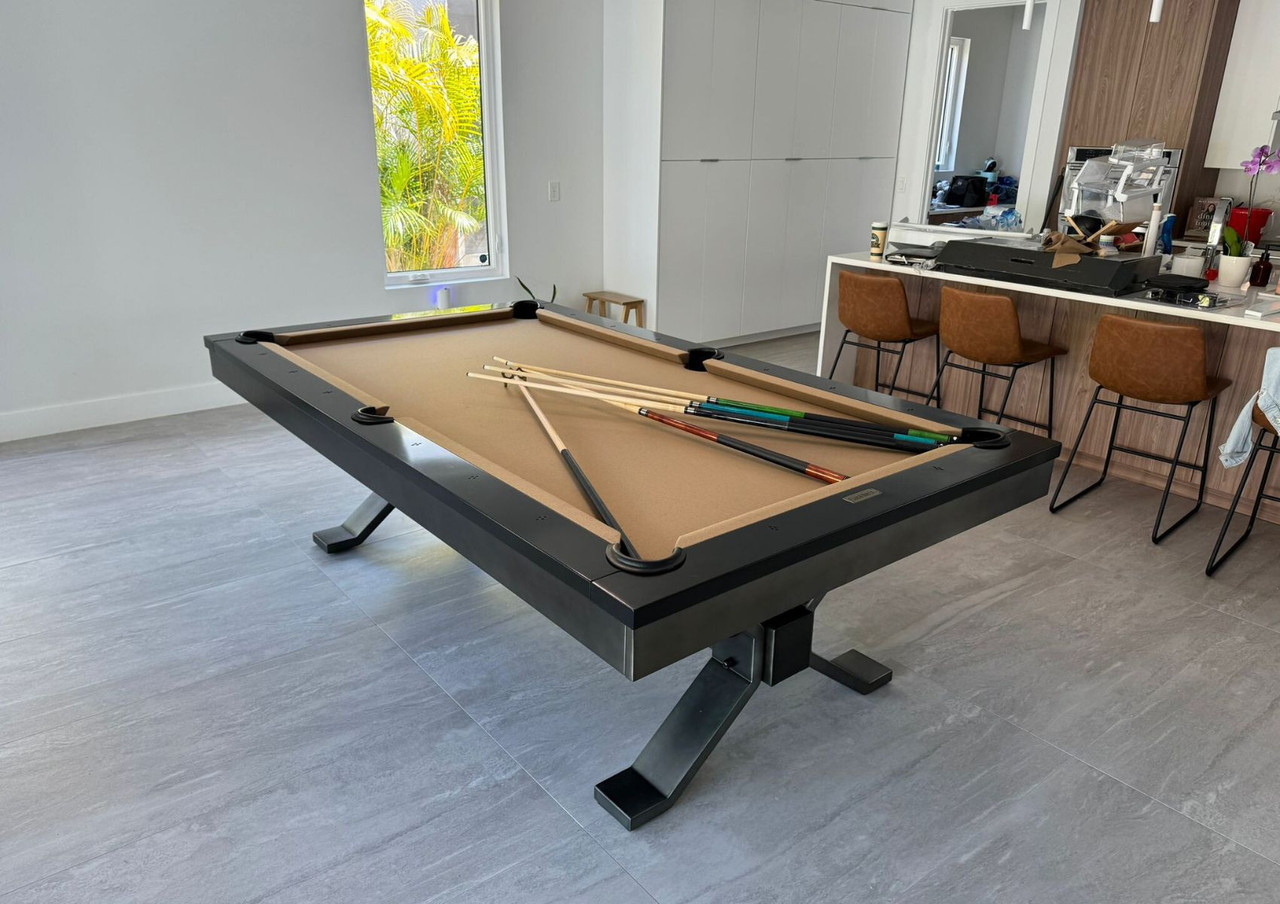 Axton Steel Pool Table | Plank & Hide | Sawyer Twain