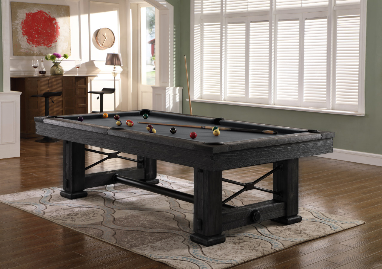 Playcraft Rio Grande Slate Pool Table in Weathered Raven | Sawyer