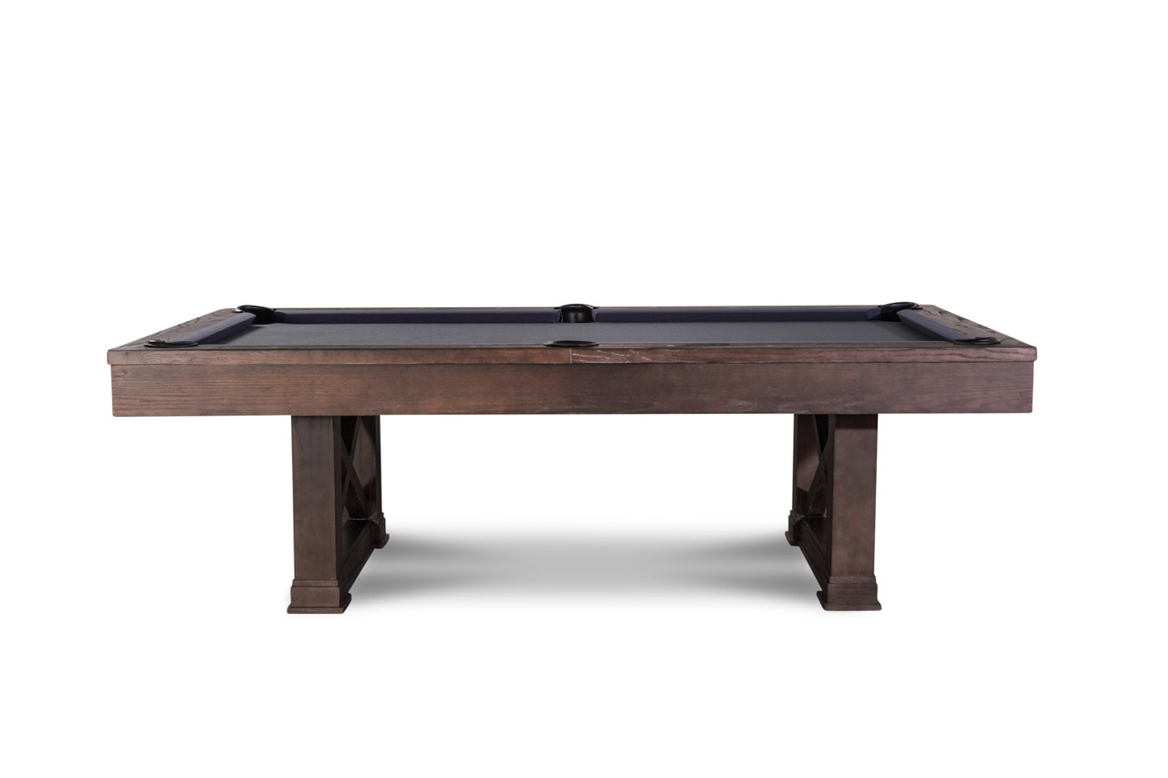 Nora Slate Pool Table in Brown Wash | Dining Pool Tables