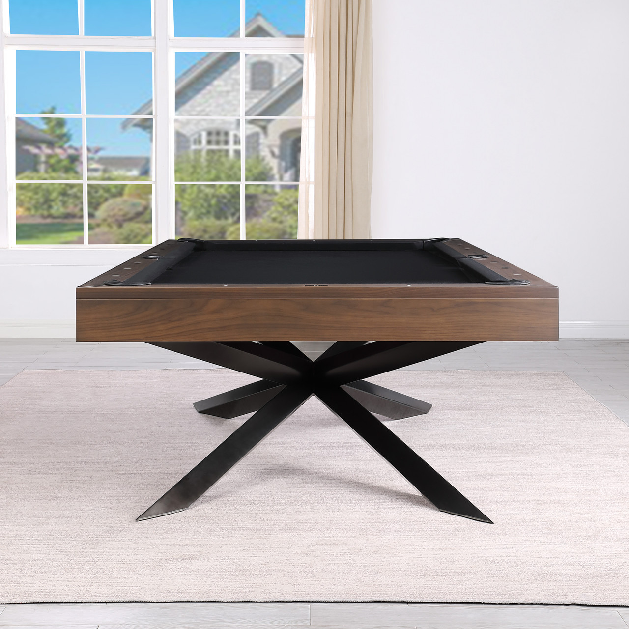 Playcraft Stella Slate Pool Table | Modern Walnut | Sawyer Twain