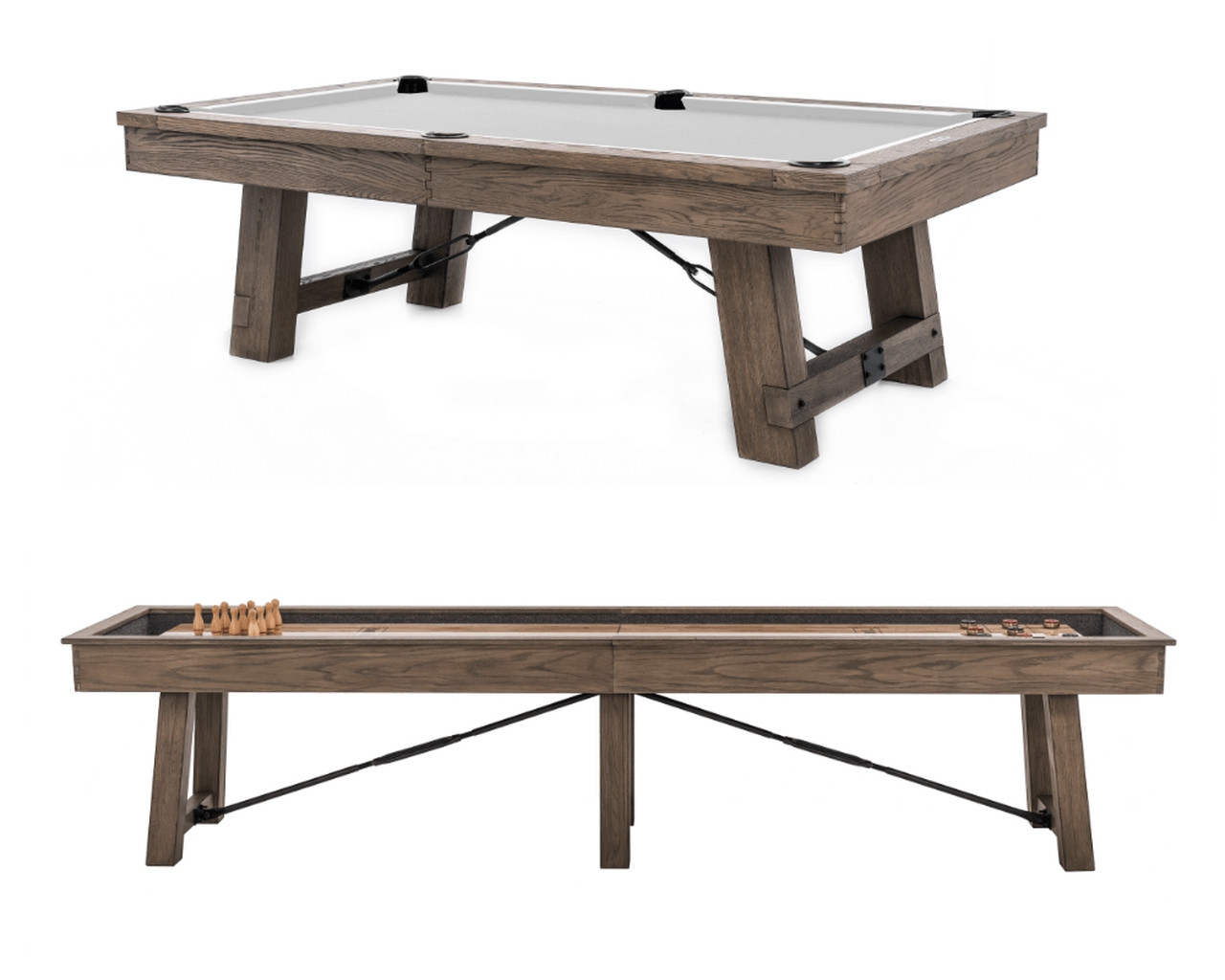 Isaac Pool Table & Shuffleboard Combo | FREE White Glove Delivery